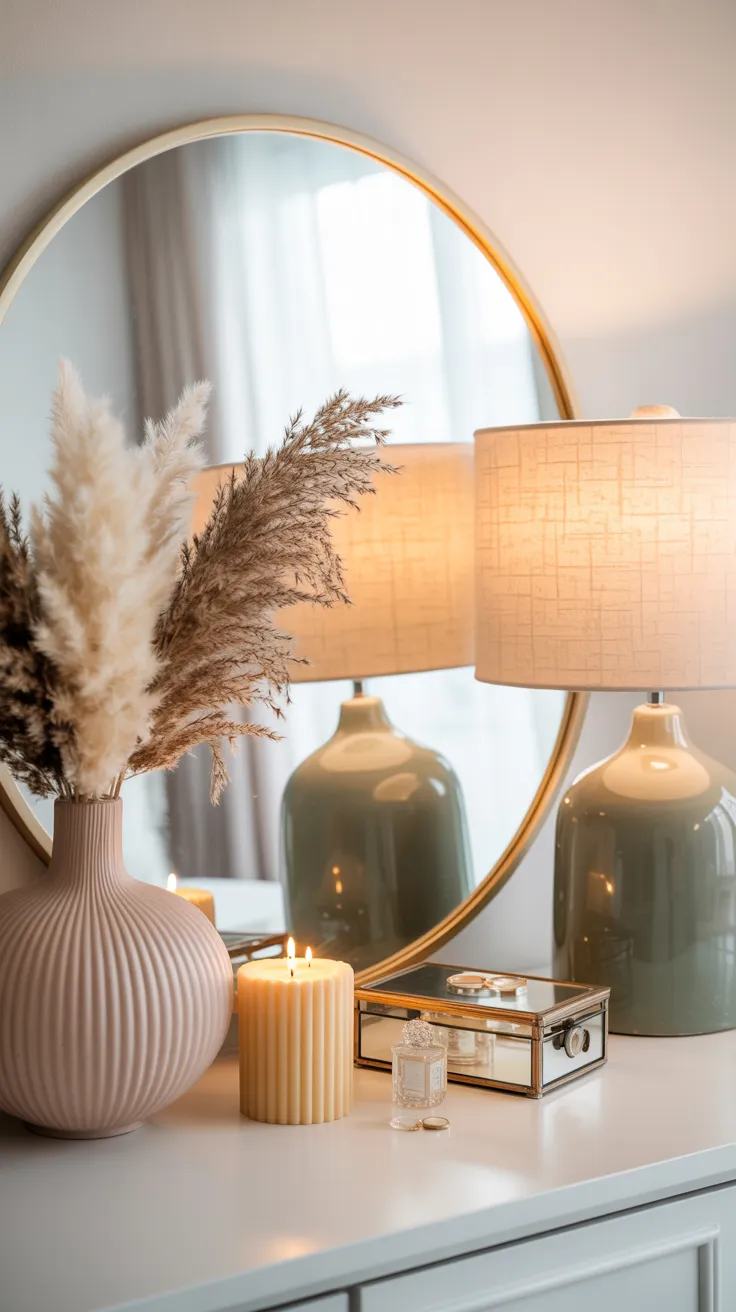 Bedroom dresser decor ideas with modern styling, organized accessories, and elegant bedroom design inspiration
