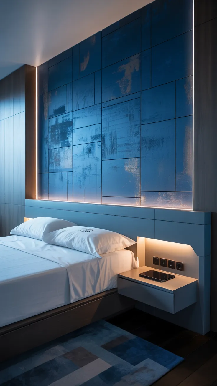bedroom wall decor ideas with modern wall art, mirrors, shelves, wallpaper, and stylish bedroom design inspiration