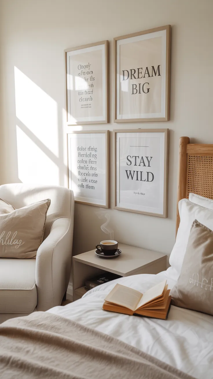 bedroom wall decor ideas with modern wall art, mirrors, shelves, wallpaper, and stylish bedroom design inspiration