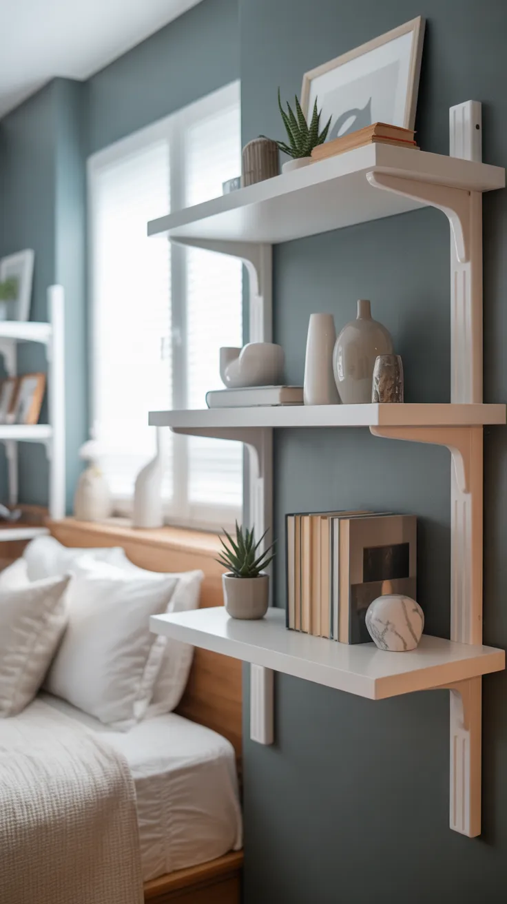 bedroom wall decor ideas with modern wall art, mirrors, shelves, wallpaper, and stylish bedroom design inspiration