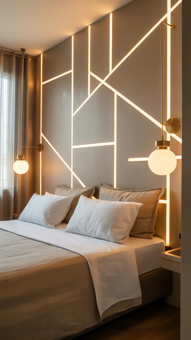bedroom wall decor ideas with modern wall art, mirrors, shelves, wallpaper, and stylish bedroom design inspiration