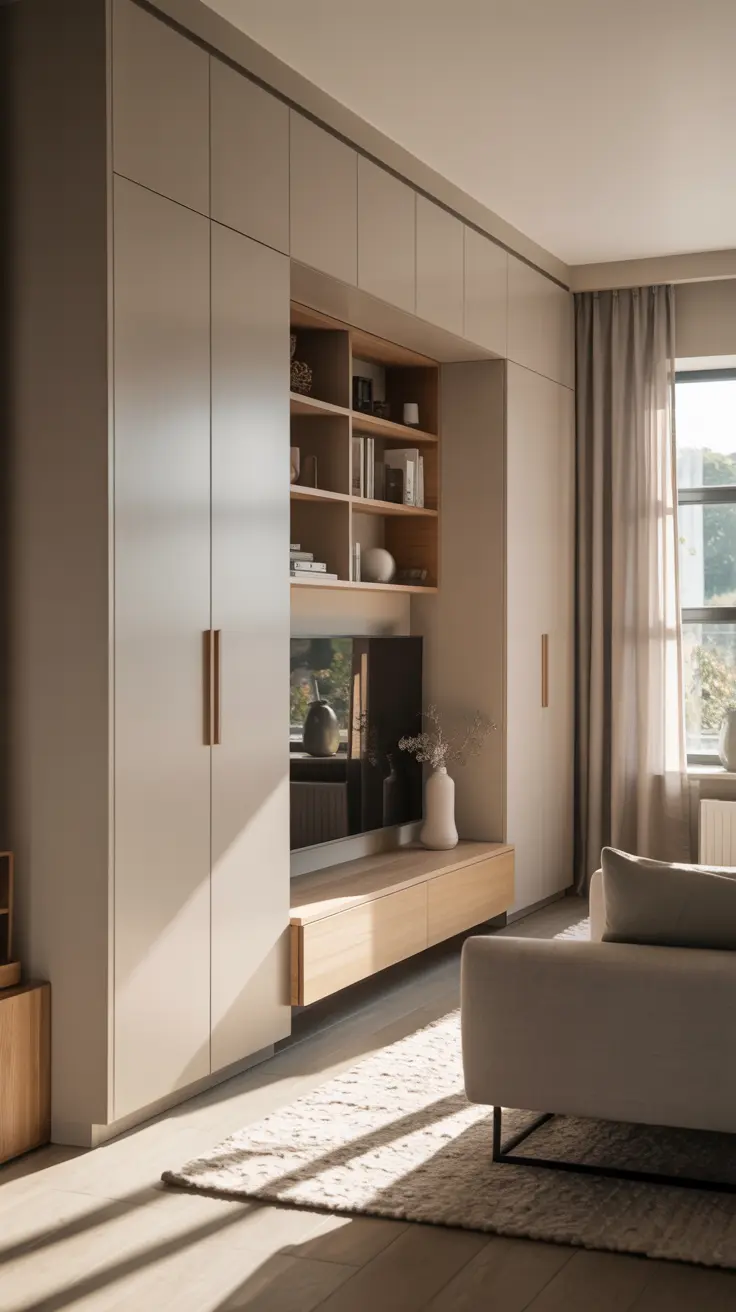 Modern living room decor ideas with neutral furniture, minimalist design, and clean contemporary styling.