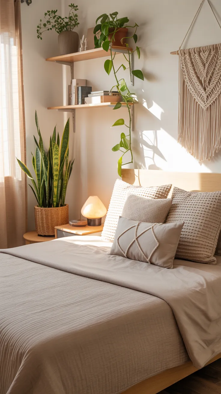 Small bedroom decor ideas with stylish space-saving furniture and modern small room decor design inspiration