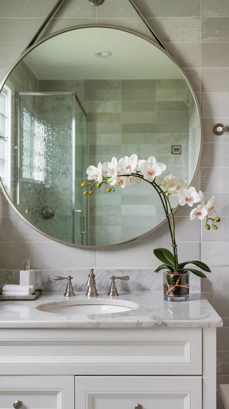 Modern apartment bathroom decor showcasing stylish, space-saving, renter-friendly design ideas with clean, cozy, and functional interior styling