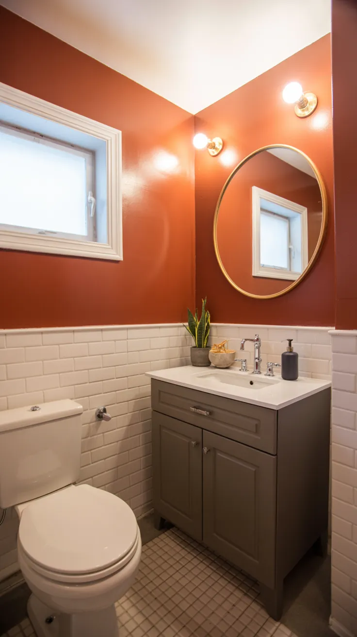 Half bathroom ideas featuring stylish space-saving decor and modern powder room design inspiration