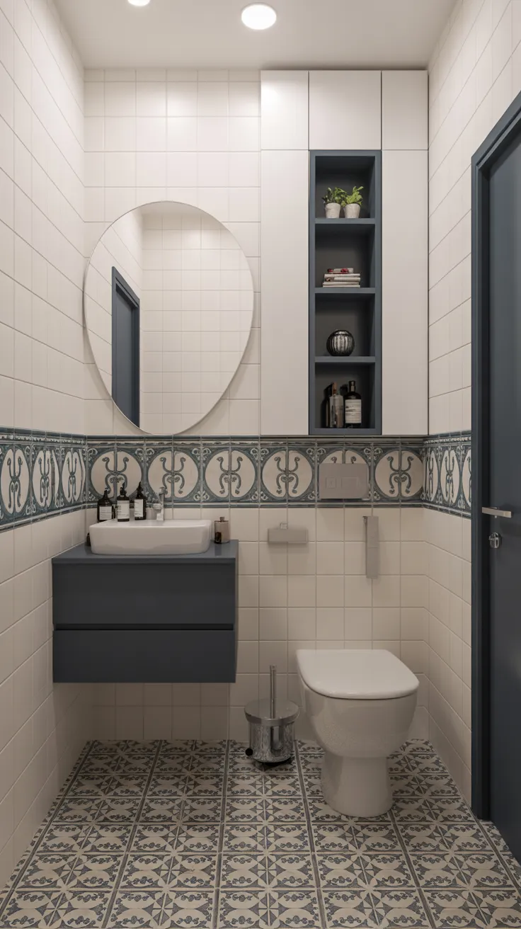 Half bathroom ideas featuring stylish space-saving decor and modern powder room design inspiration