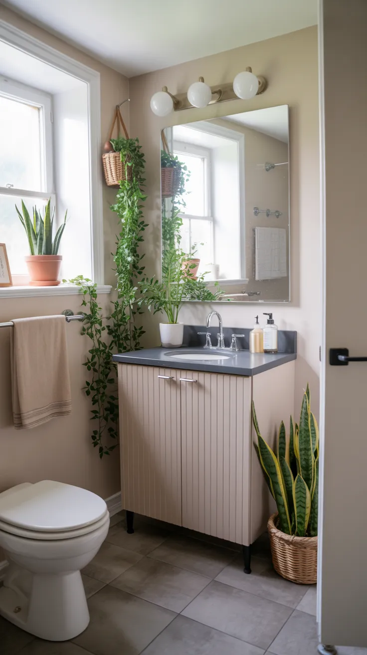 Half bathroom ideas featuring stylish space-saving decor and modern powder room design inspiration