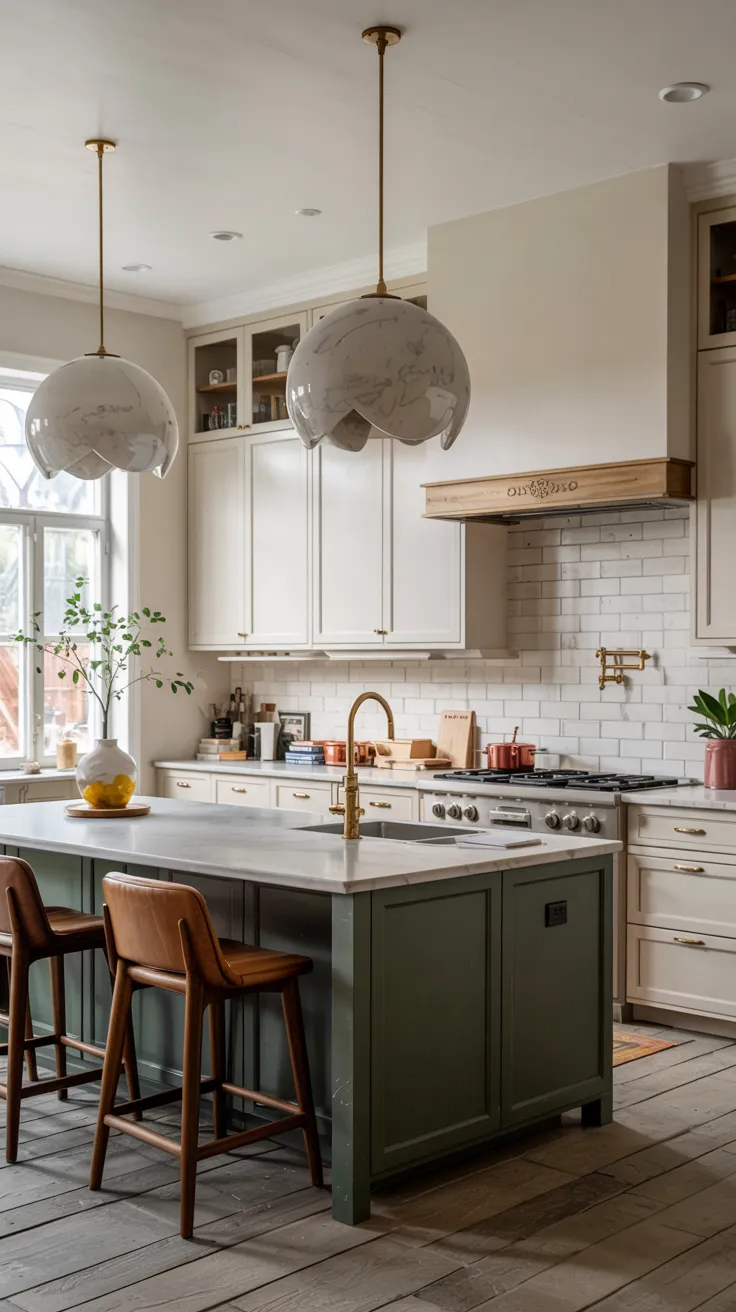 Modern kitchen featuring stylish colored cabinets showcasing contemporary kitchen cabinet color ideas with elegant interior design