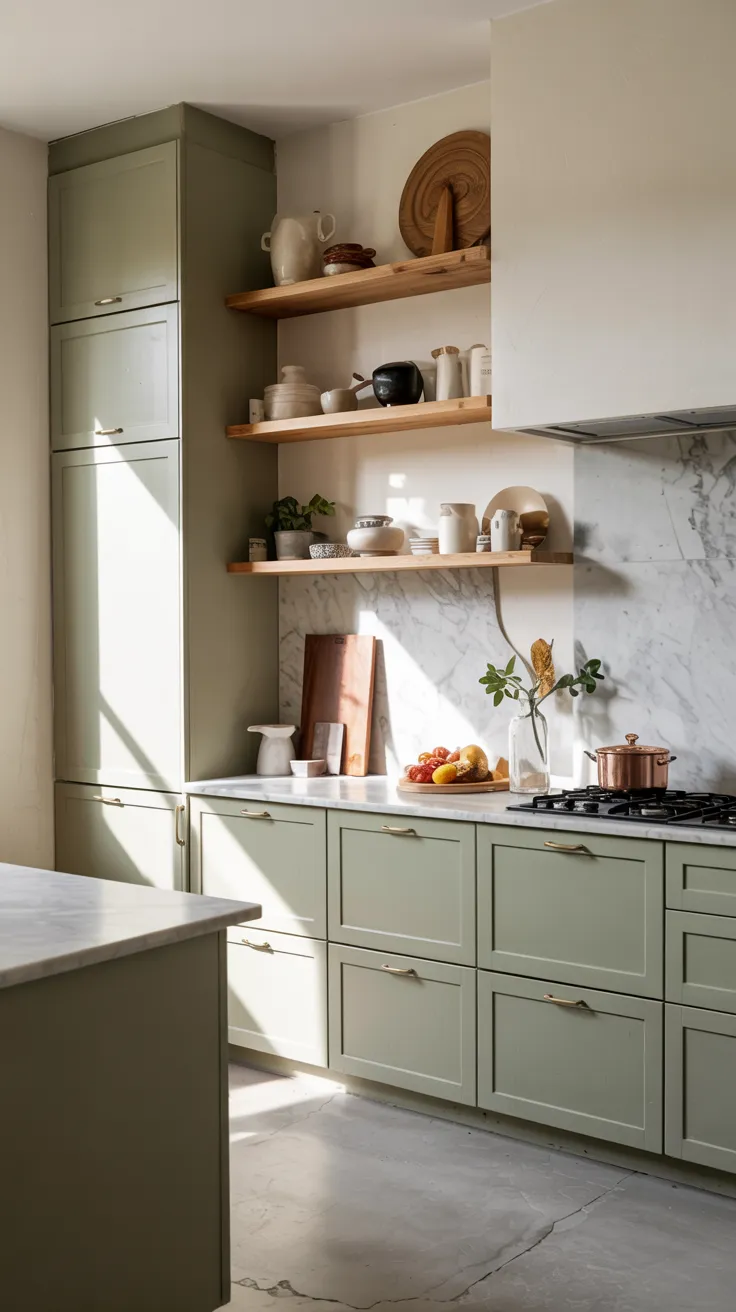 Modern kitchen featuring stylish colored cabinets showcasing contemporary kitchen cabinet color ideas with elegant interior design