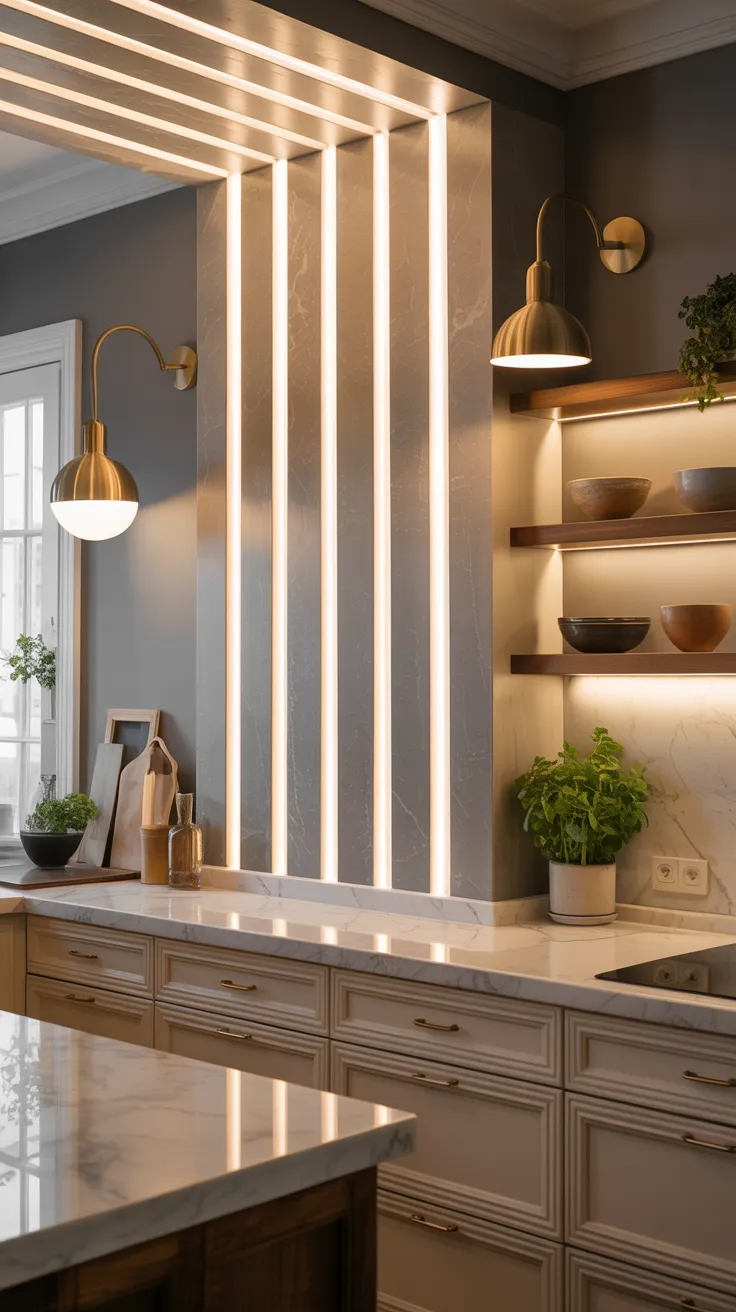 Kitchen wall decor ideas featuring stylish and functional modern kitchen interior design inspiration