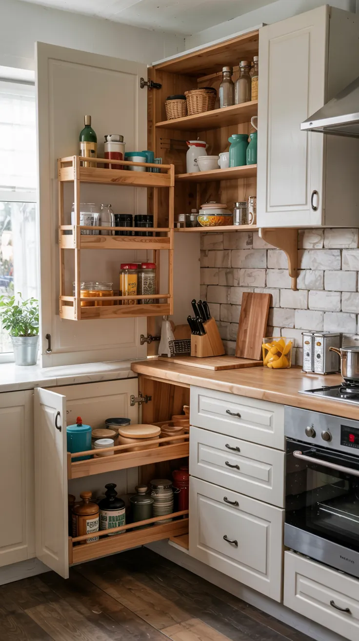 Compact modern kitchen showcasing smart small kitchen ideas with space-saving layout and stylish organization