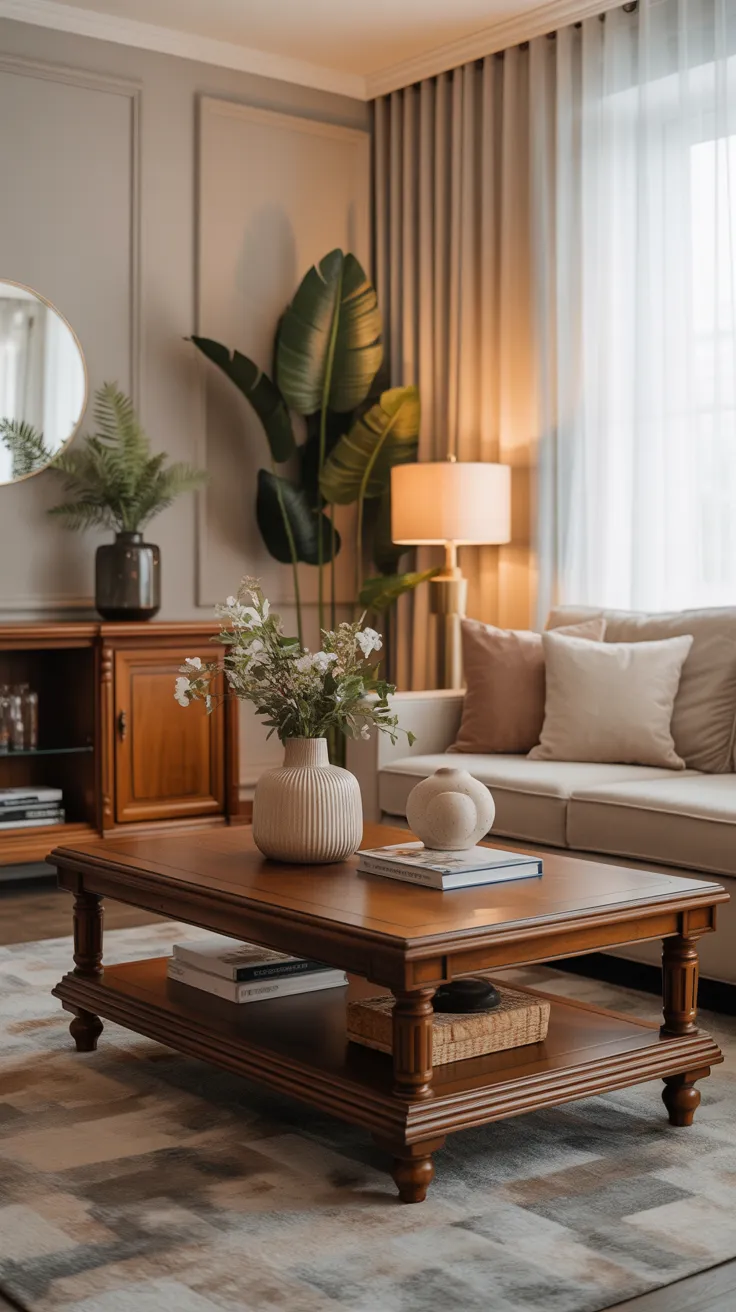 Traditional living room ideas featuring classic furniture, warm decor, and timeless elegant home interior design inspiration