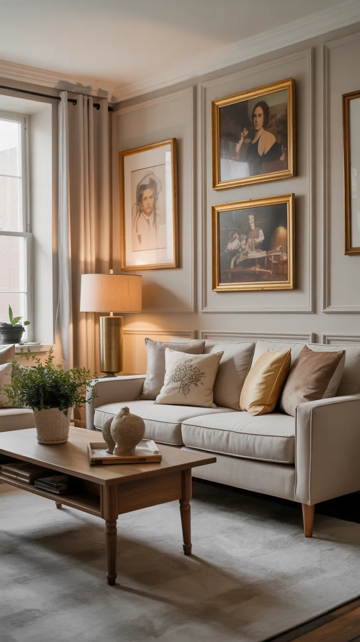 Traditional living room ideas featuring classic furniture, warm decor, and timeless elegant home interior design inspiration