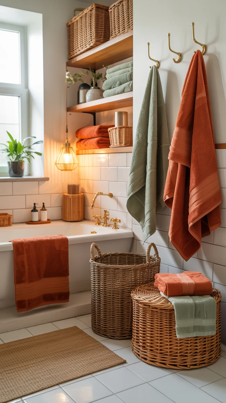 cozy stylish bathroom decor