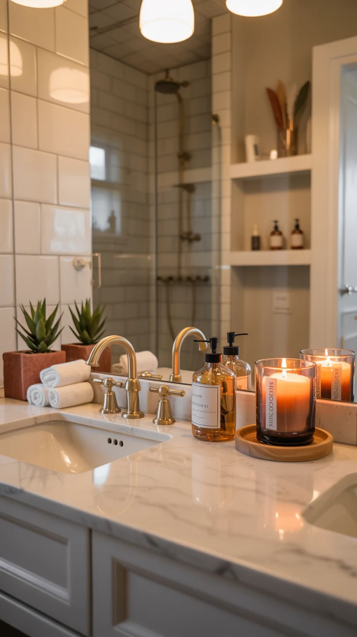 cozy stylish bathroom decor