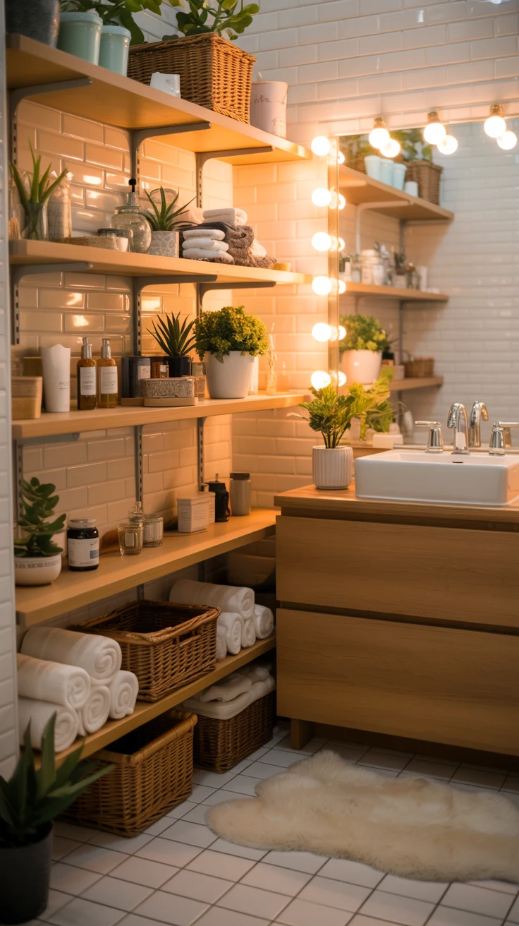cozy stylish bathroom decor