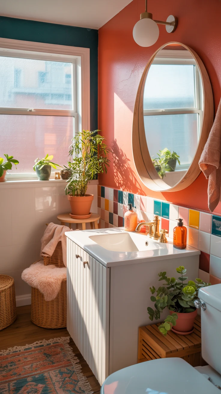 cozy stylish bathroom decor
