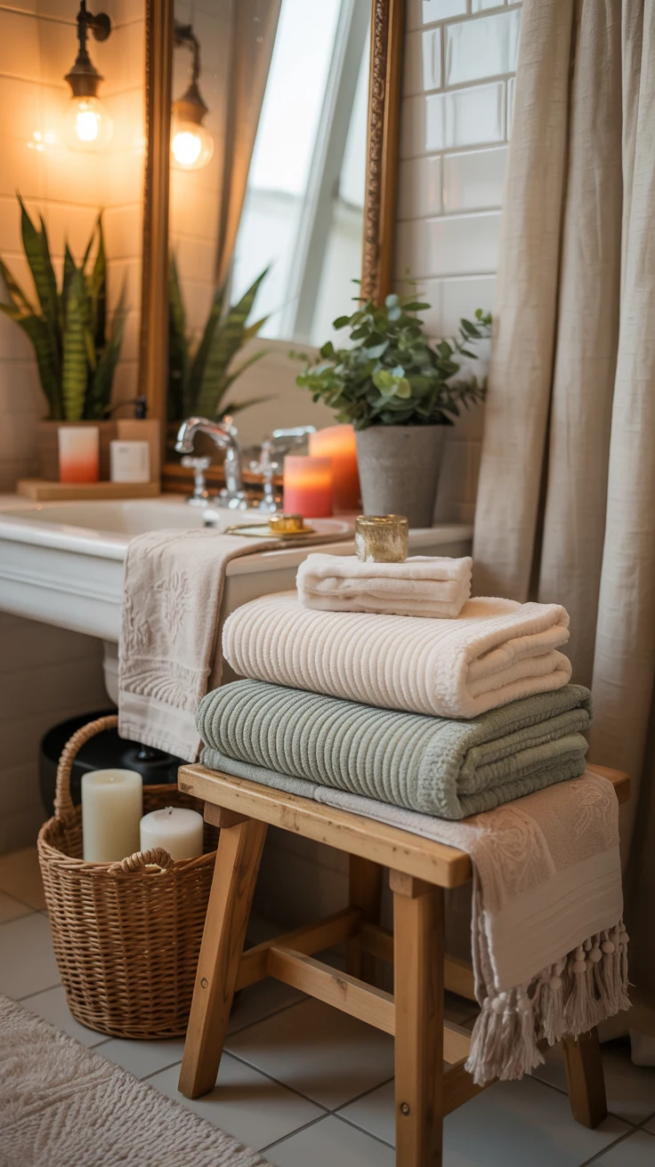 cozy stylish bathroom decor