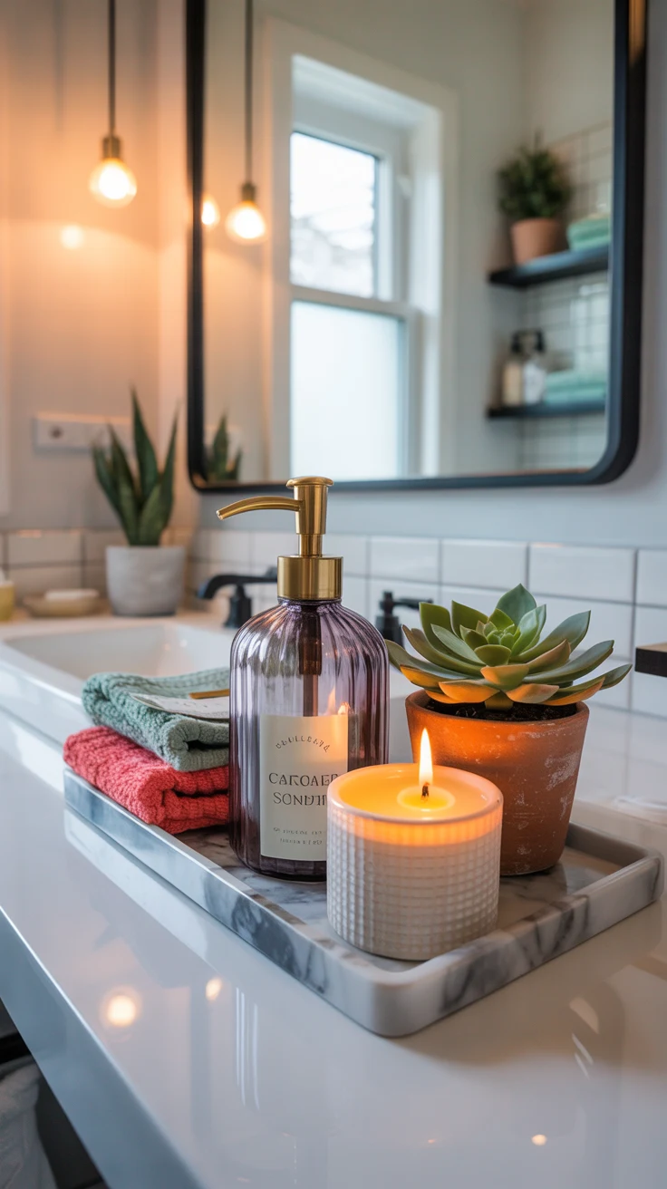 cozy stylish bathroom decor