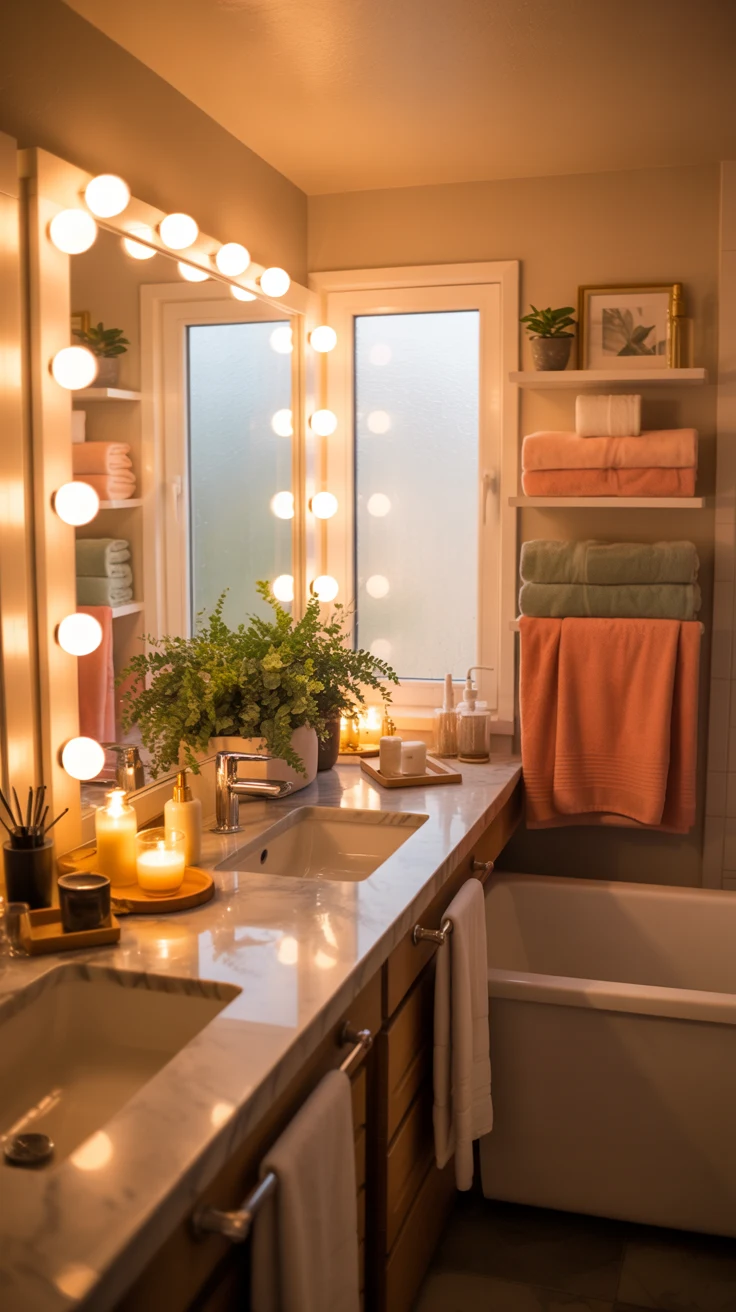 cozy stylish bathroom decor