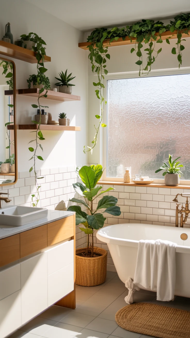 cozy stylish bathroom decor