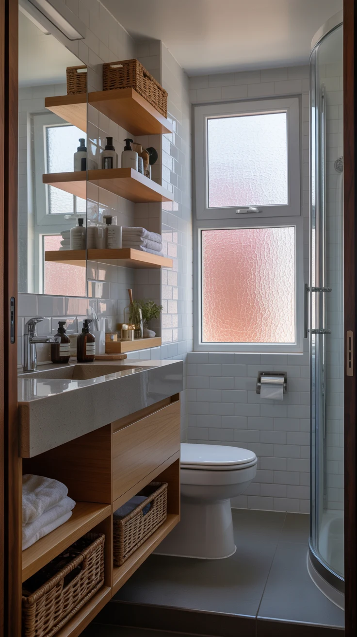 Bathroom storage ideas with space-saving design
