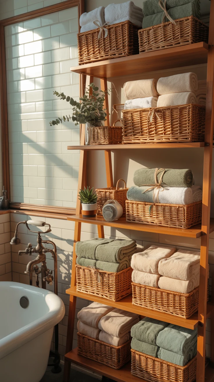 Bathroom storage ideas with space-saving design
