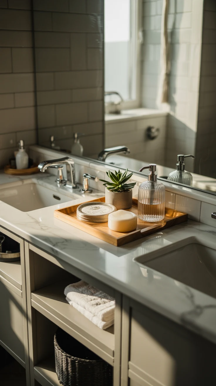 Bathroom storage ideas with space-saving design