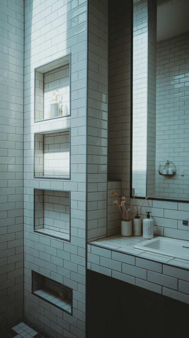 Bathroom storage ideas with space-saving design