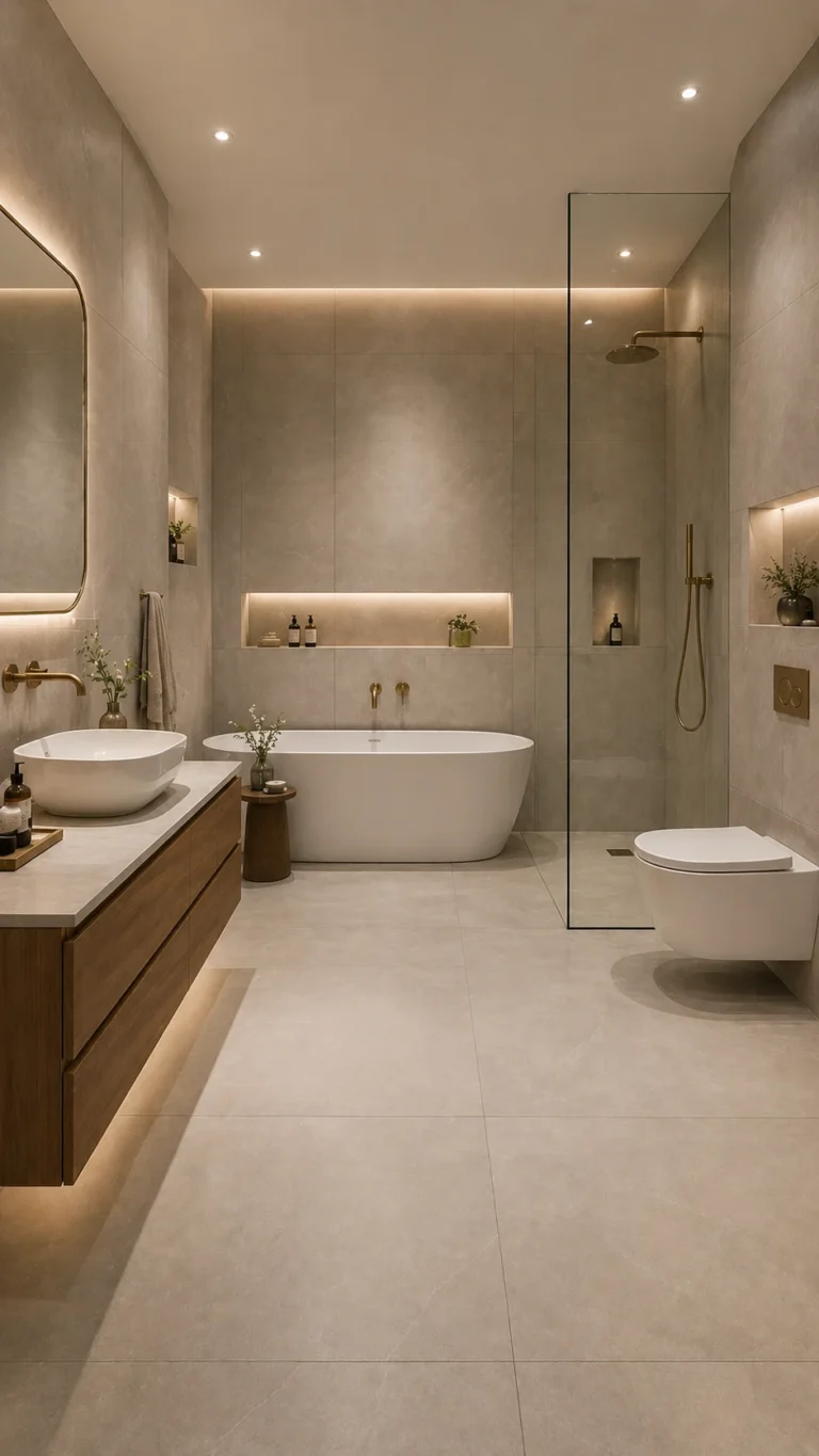 modern bathroom tile design 