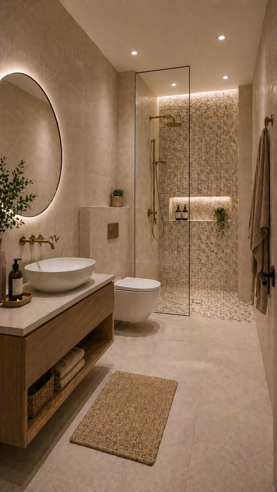 modern bathroom tile design 