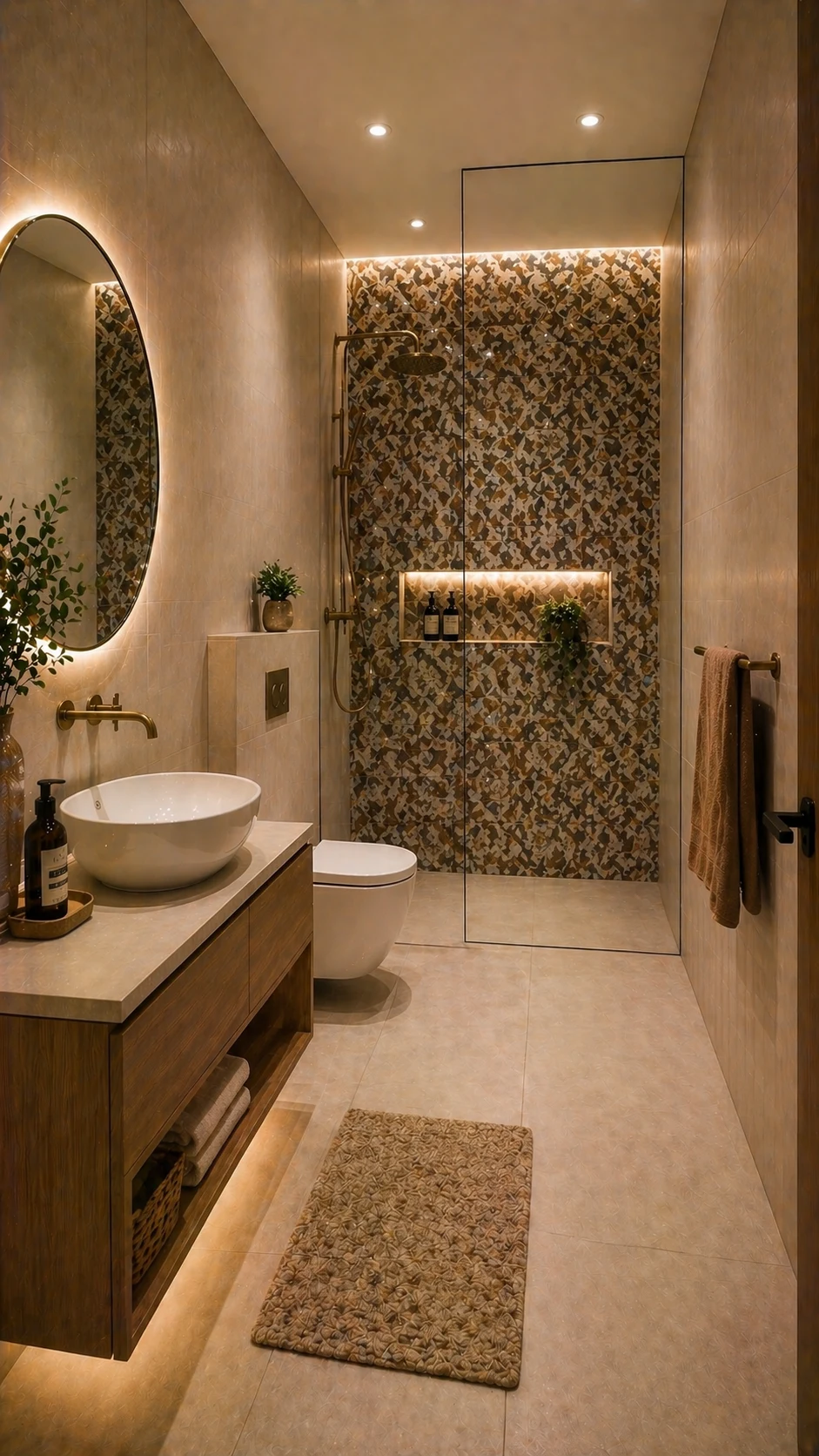 modern bathroom tile design 