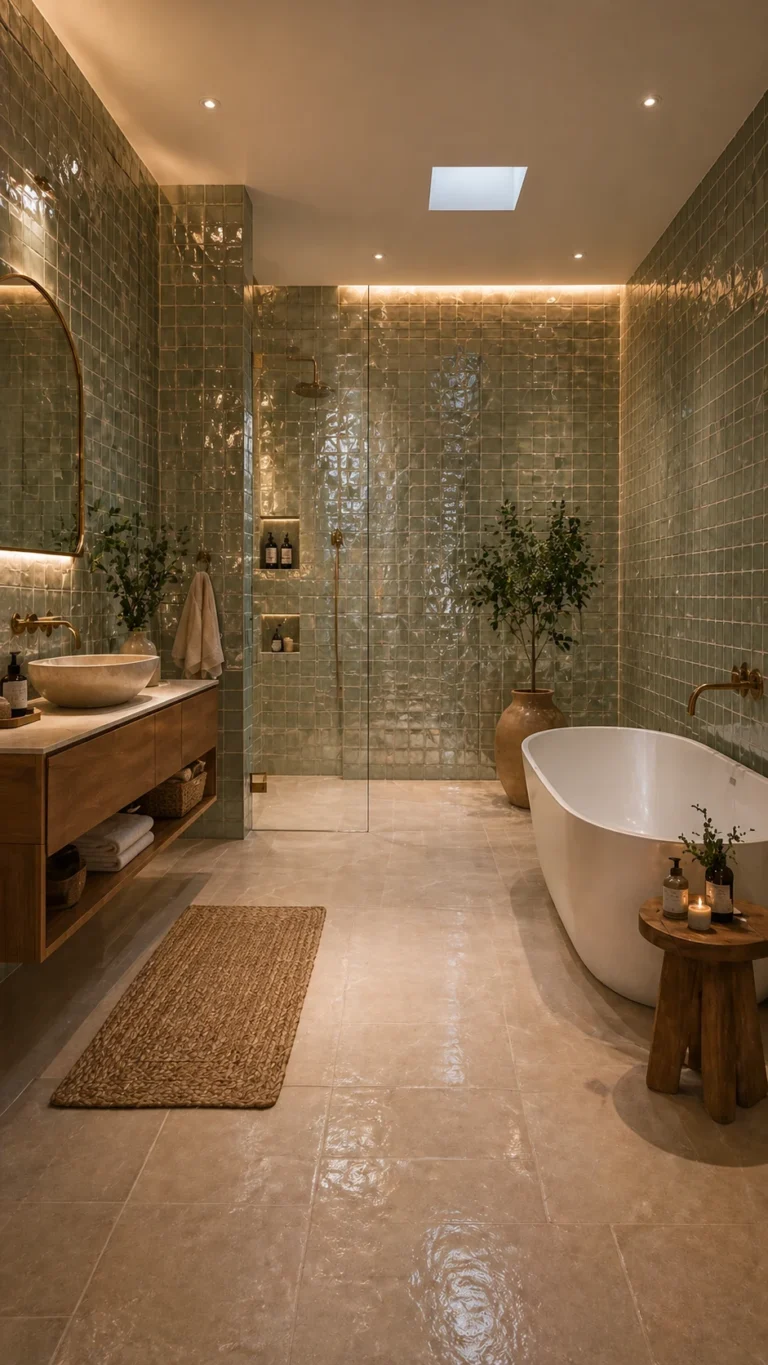 modern bathroom tile design 