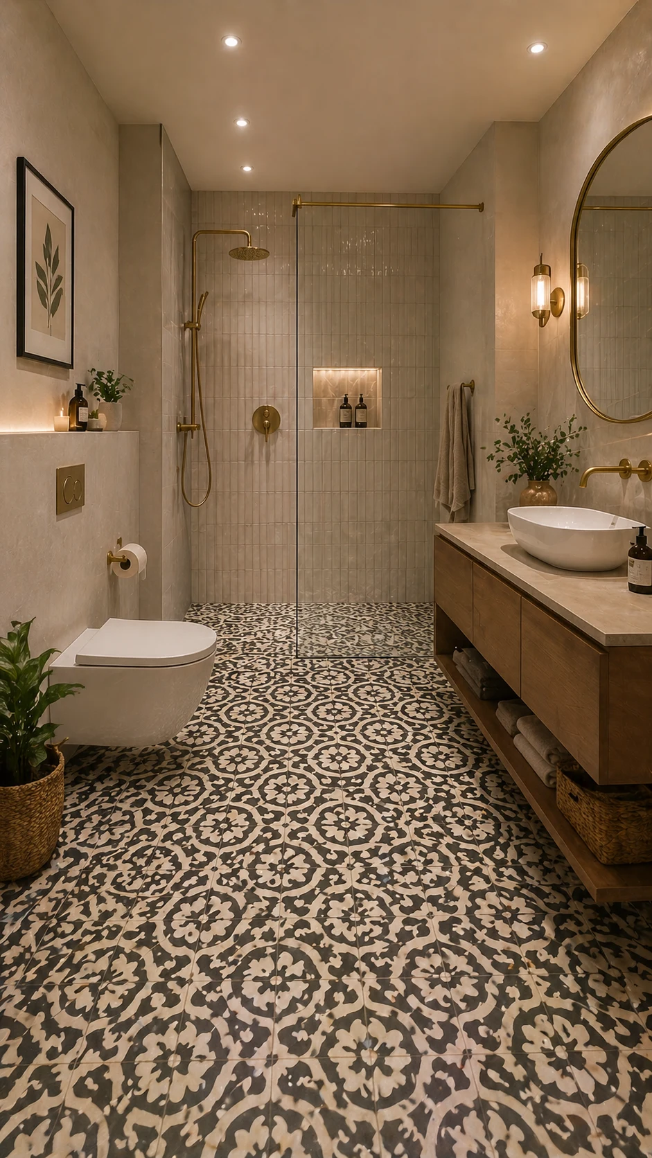 modern bathroom tile design 