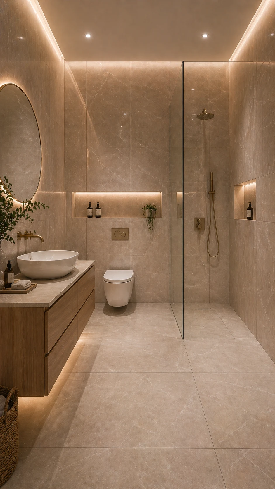 modern bathroom tile design 