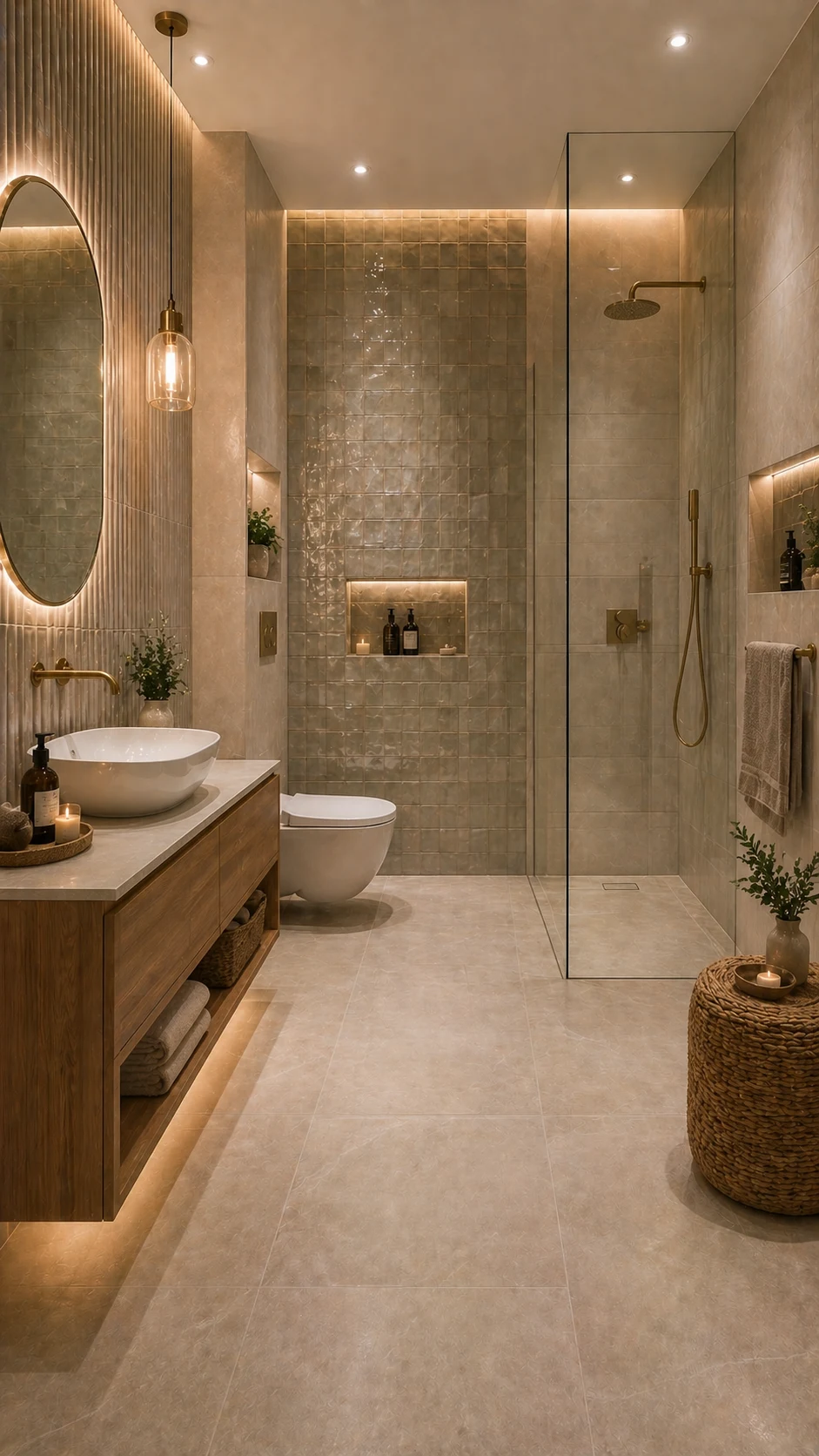 modern bathroom tile design 