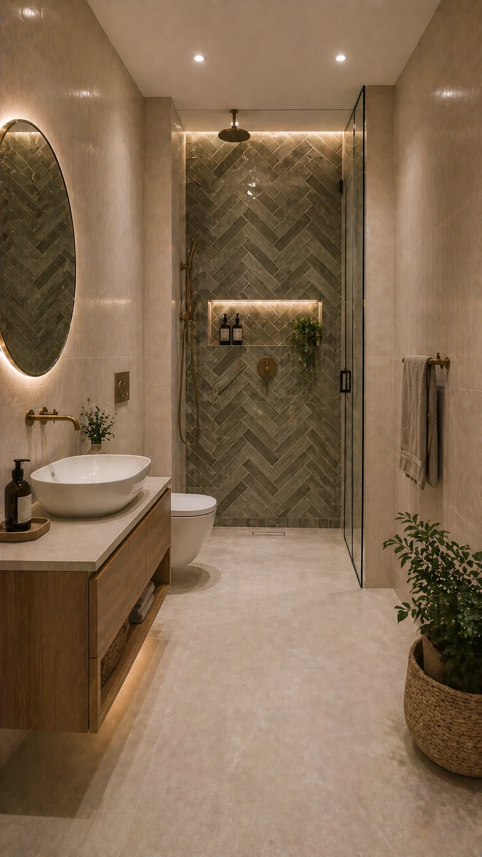modern bathroom tile design 