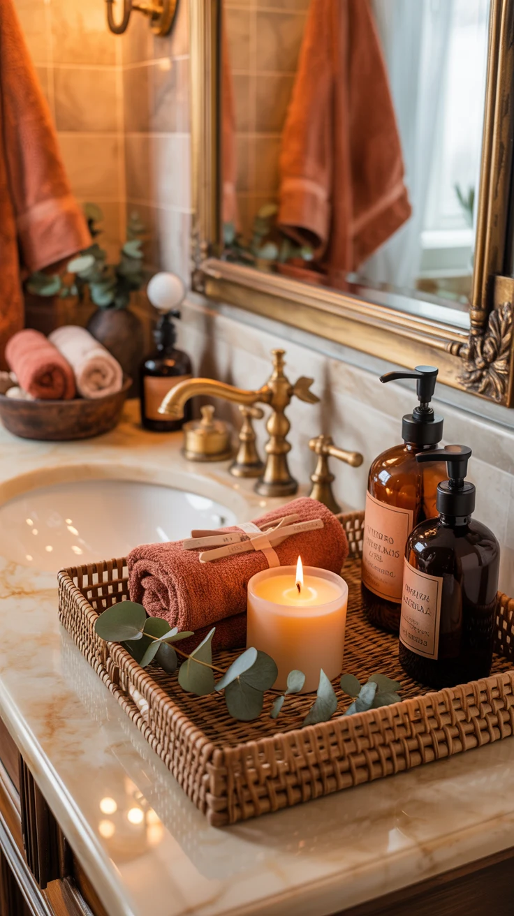 Modern bathroom vanity design with stylish layout