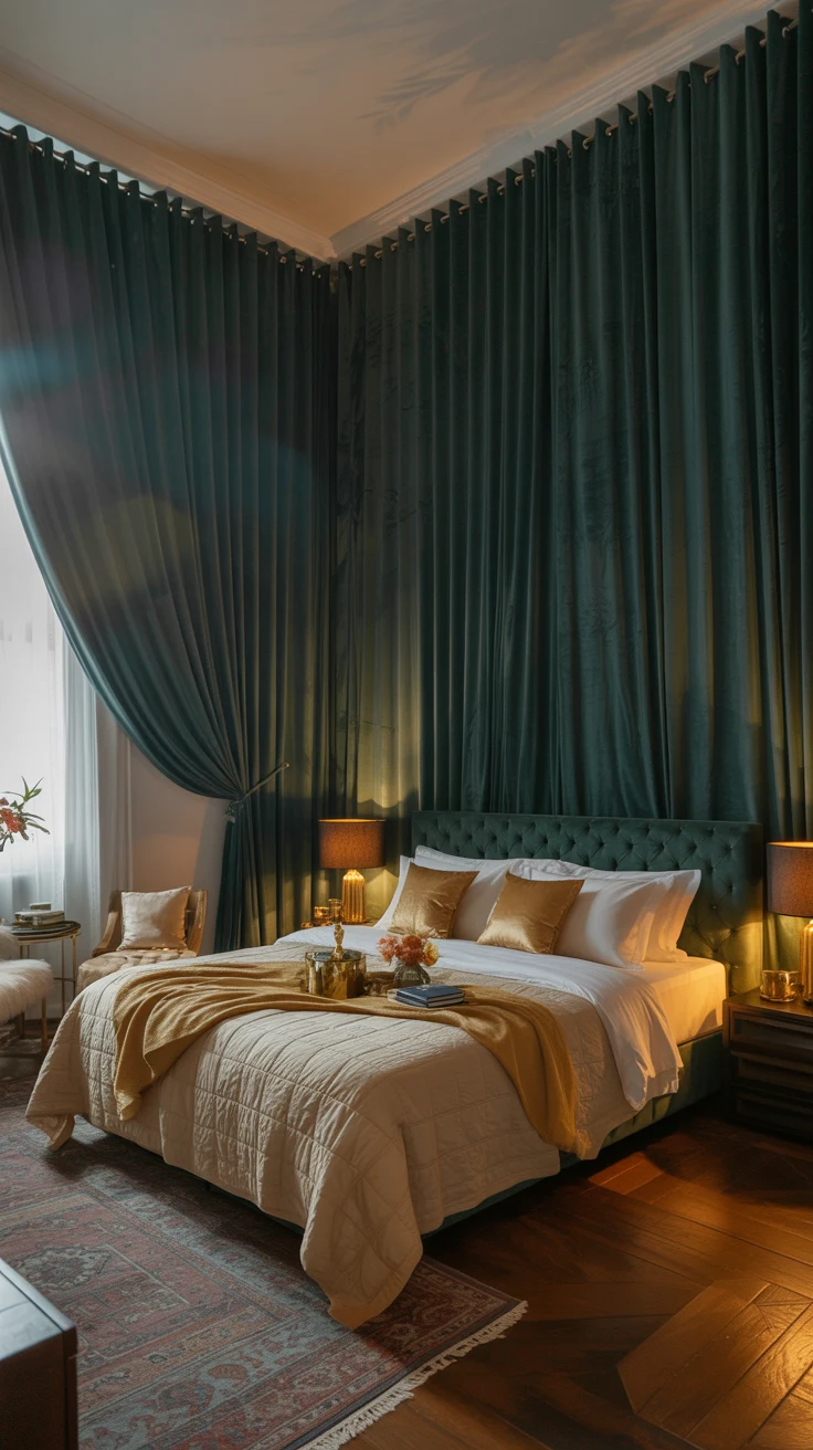 Bedroom curtain ideas with stylish and modern window design