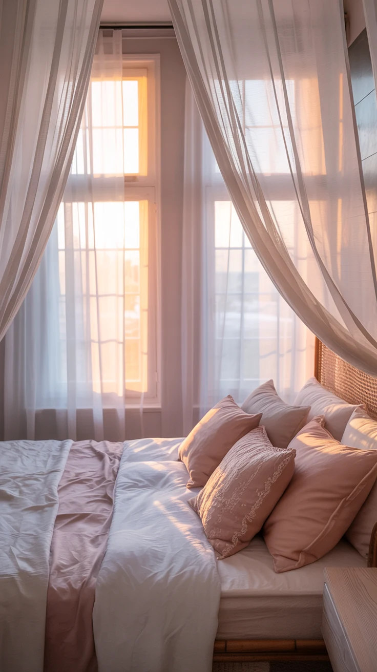 Bedroom curtain ideas with stylish and modern window design
