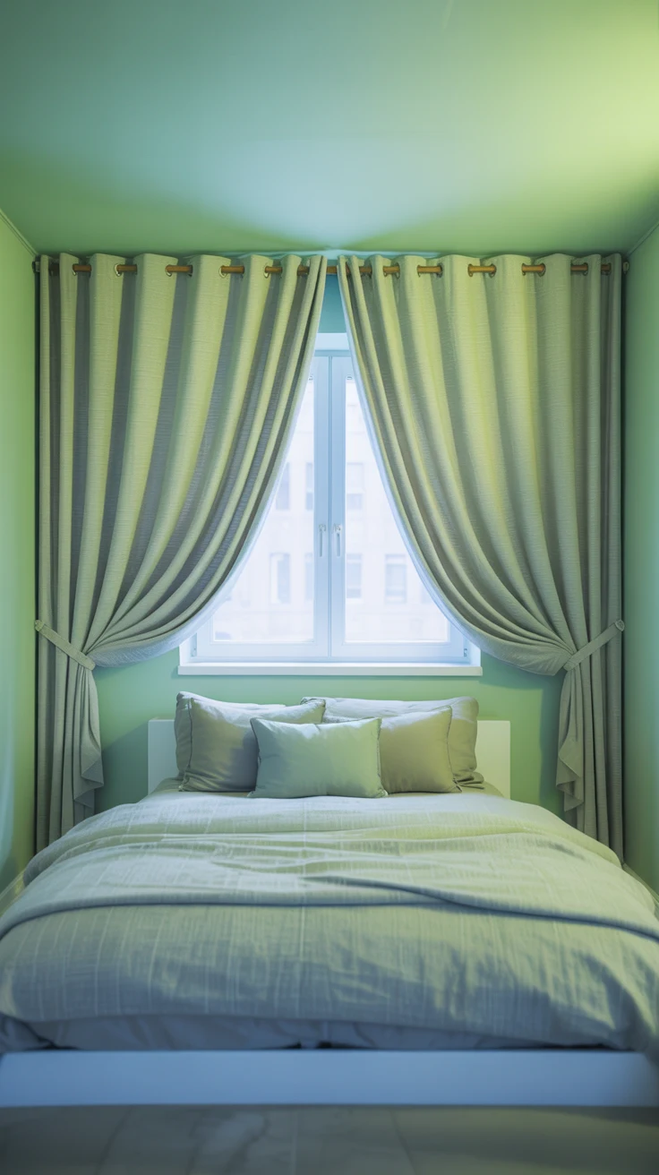 Bedroom curtain ideas with stylish and modern window design