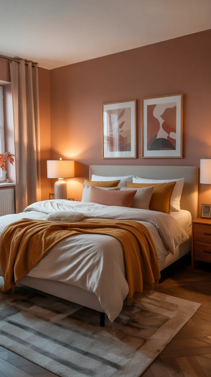 cozy bedroom decor warm lighting