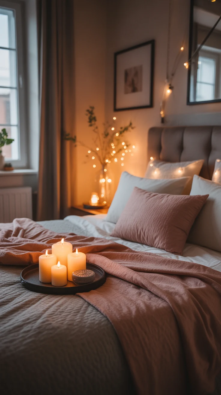 cozy bedroom decor warm lighting