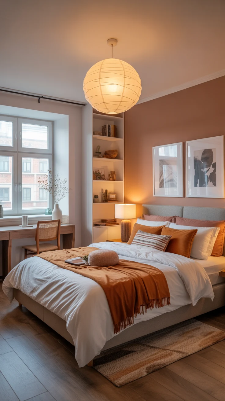 cozy bedroom decor warm lighting