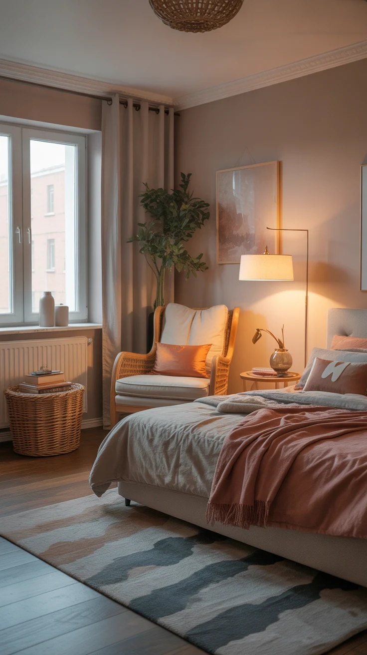 cozy bedroom decor warm lighting