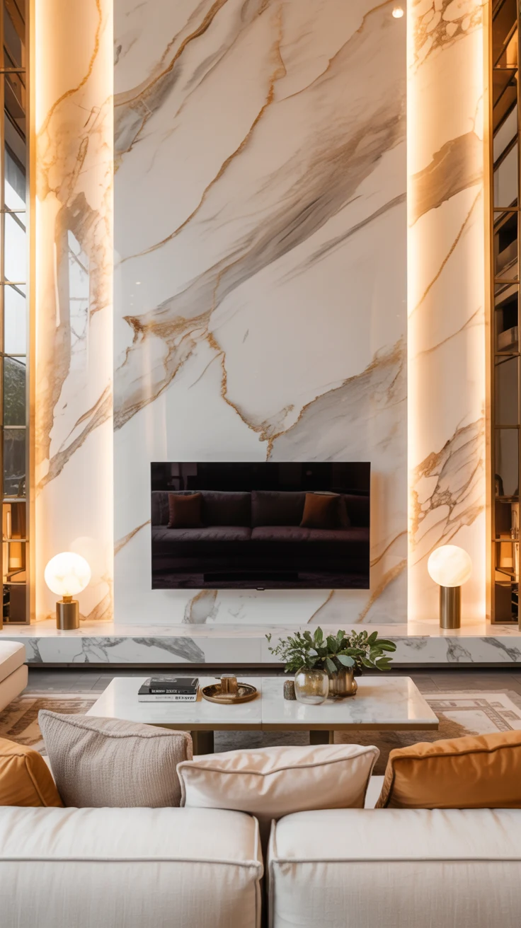 Living room TV wall ideas with modern and stylish design