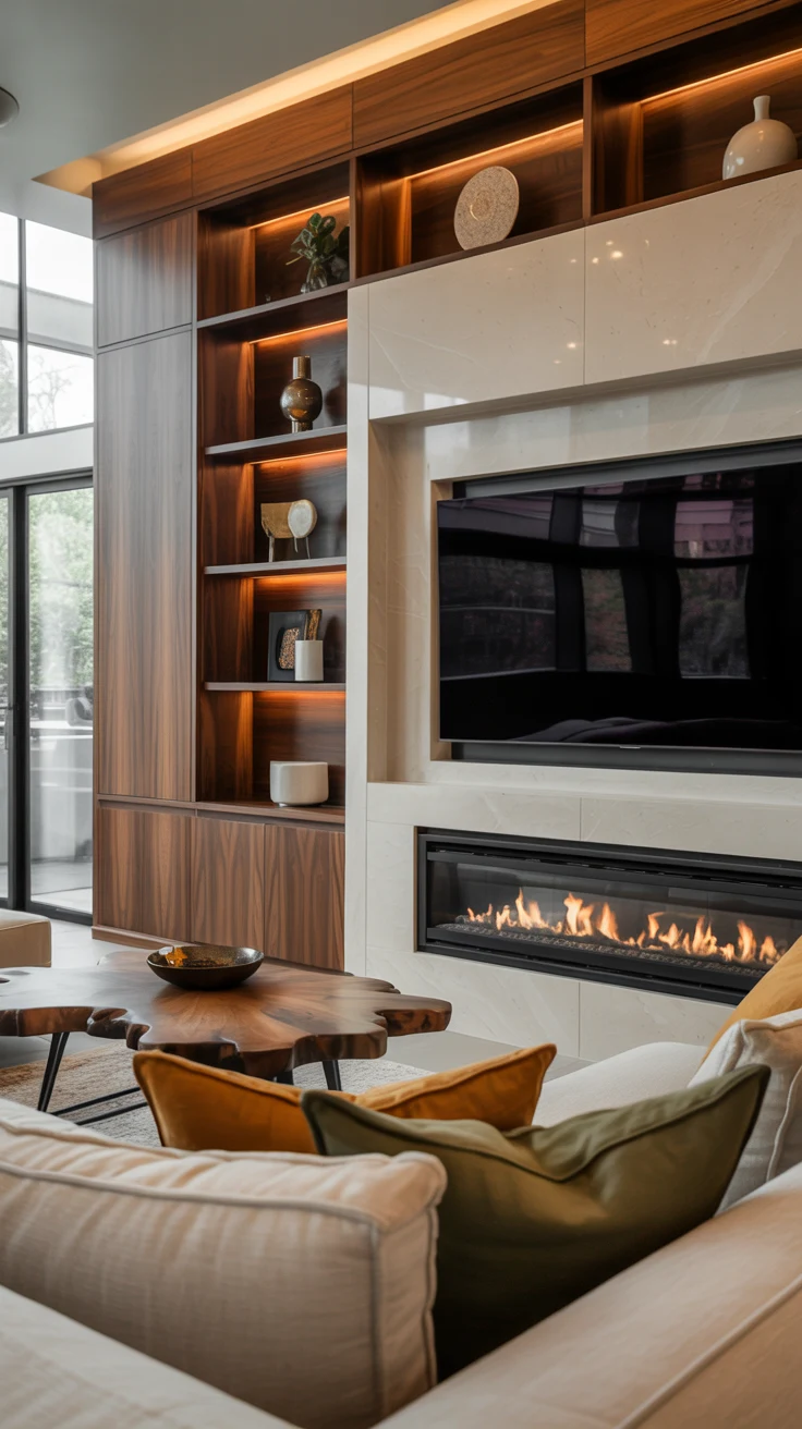 Living room TV wall ideas with modern and stylish design