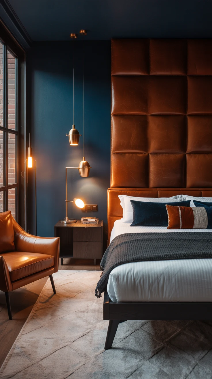 Masculine bedroom ideas with modern design 