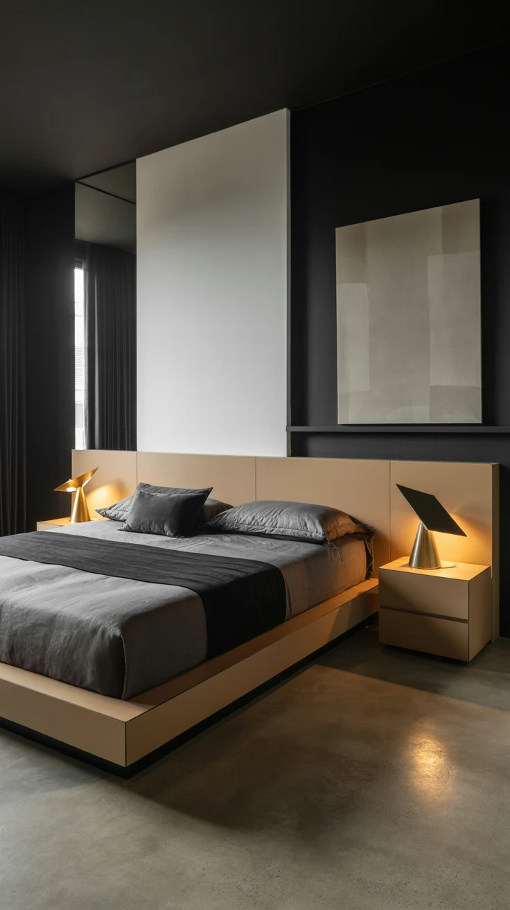 Masculine bedroom ideas with modern design 
