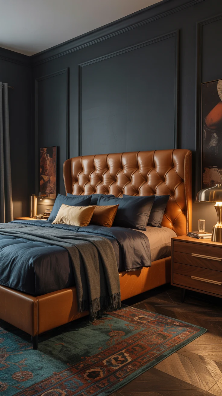 Masculine bedroom ideas with modern design